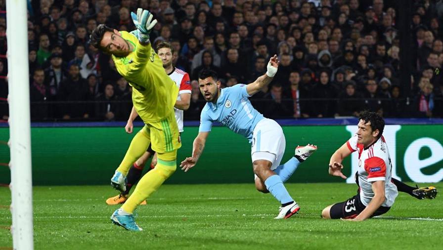 Champions, Feyenoord-Manchester City 0-4.